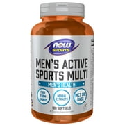 NOW Sports Nutrition, Men's Extreme Sports Multi with Free-Form Amino Acids, ZMA, Tribulus, MCT Oil, and Herbal Extracts, 180 Softgels