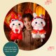 thumbnail image 3 of Traje Tang de oreja roja 25cm [023 kg] Año del conejo mascota muñeca despertar León conejo peluche juguete regalo de Año Nuevo ANGGREK  Otros, 3 of 8