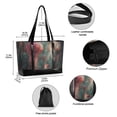 thumbnail image 2 of FORMRS Canvas Laptop Tote Bag for Women with 15.6" Computer Compartments Shoulder Handbag, Psychedelic Forest, 2 of 7