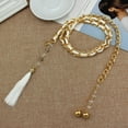 thumbnail image 4 of Ceinture en Métal Mode Décontractée pour Femmes avec Chaîne à la Taille et Pendentif à Franges, 4 of 4