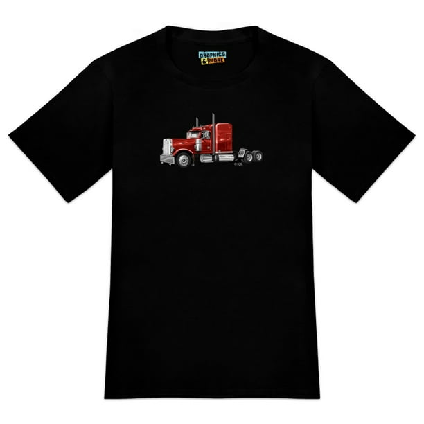 Graphics and More - Semi Tractor Trailer Truck Trucker Men's Novelty T ...