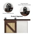 thumbnail image 4 of Sliding Barn Door Hardware Kit, Heavy Duty Smoothly And Silently Easy To Install Fit Single Door Panel Single Big Wheel ,Easy to Install, 4 of 6