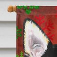 thumbnail image 3 of Carolines Treasures SC9439CHF 28 x 40 Po. Chihuahua Flocons de Neige Rouges et Verts Drapeau de Noël en Toile - Taille Maison, 3 of 4