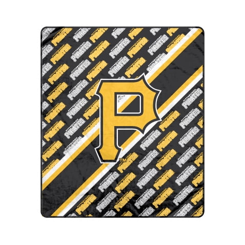 Pegasus Pittsburgh Pirates 60" x 70" Diagonal Lined Wordmark Ultra Soft Blanket