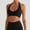 Black, variant on Solid Color Sports Bras for Women High Impact Sports Bras for Women Racerback Running Bra Workout Crop Tank Tops Longline Sports Bra Push up Seamless Quick Drying Bra Sports Run Ride a Bike