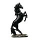 thumbnail image 1 of Figura de caballo de resina realista, escultura de mano curvada para escritorio, para casa, oficina y bar. Negro, 1 of 9