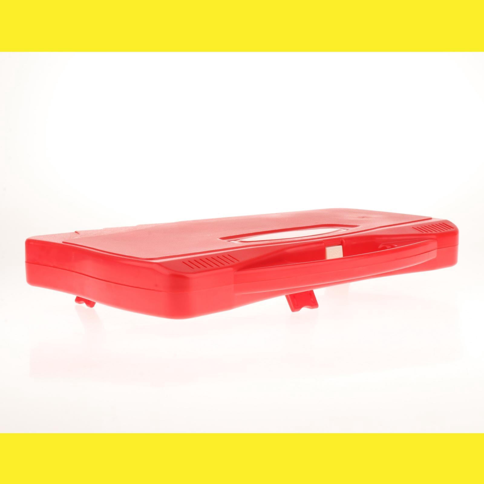 LeeQinersw Colorful Glockenspiel Xylophone Percussion Instrument Iron Keys with Case And Red
