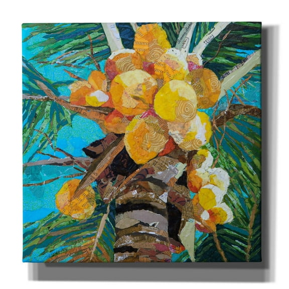 Epic Graffiti 'Florida Sunshine' by St. Hilaire Elizabeth, Canvas Wall Art, 12"x12"