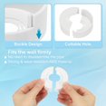 thumbnail image 3 of Uxcell Wall Split Flange Thicken Cuttable ABS Round Escutcheon Plate Cover Buckle for Water Pipe Faucet Decoration White 1.2", 3 of 6