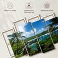 thumbnail image 6 of Elephant Stock Hana Black Sand Beach Wall Art - Horizontal Multi Panel Canvas - Living Room Wall Decor - Beach Multi Panel - Blue And Green Decor - 84" x 54", 6 of 8