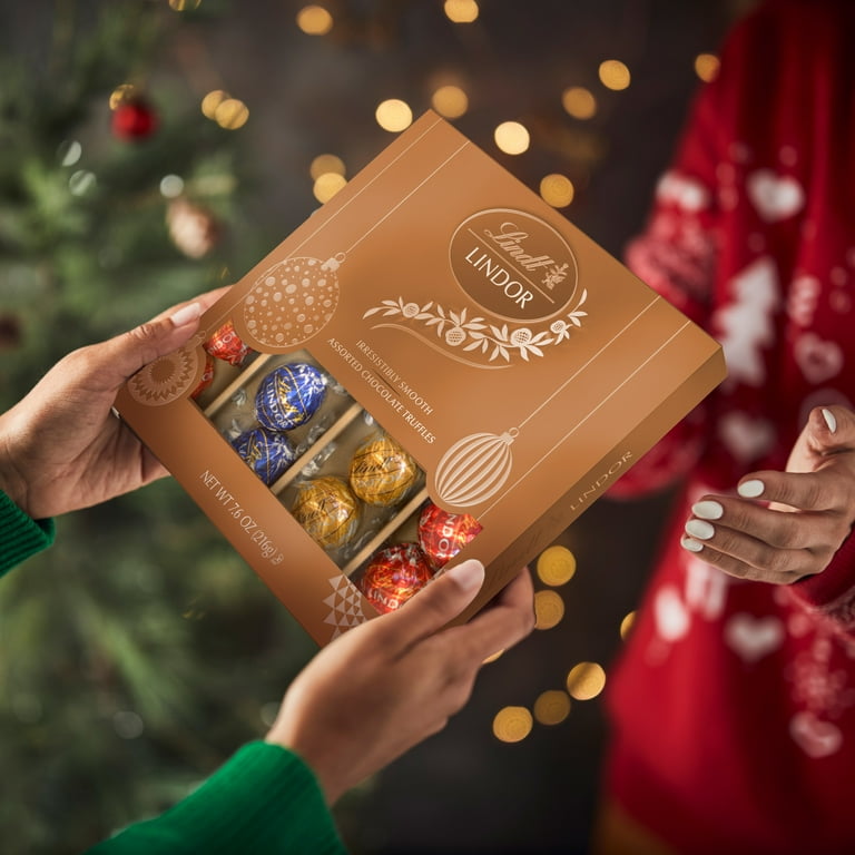 Lindt LINDOR Assorted Chocolate Christmas Candy Truffles Lindt LINDOR Assorted Chocolate Christmas Candy Truffles