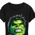 thumbnail image 3 of Marvel Hulk - Portrait Oversized - Women's Short Sleeve Graphic T-Shirt, 3 of 5