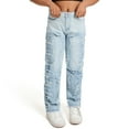 thumbnail image 5 of CZHQWE Boys Pants Baggy Jeans Boys Boys Jeans Baggy Straight Leg Elastic Waist Loose Denim Pants With Pockets 5-6 Years, 5 of 9