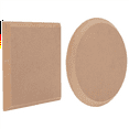thumbnail image 1 of 2Pcs 2 Style Dish Plate Slump Mold 7.9X7.9 Inch Ceramic Clay Drying Board Flat Round & Square Pottery Mold, 1 of 6