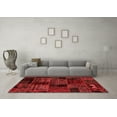 thumbnail image 3 of Ahgly Company Indoor Rectangle Oriental Red Modern Area Rugs, 6' x 9', 3 of 4