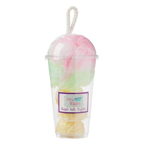 Sassy Bubbles LemShake Lemon Verbena Bubble Bath Truffle Shake, Set of 3