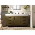 thumbnail image 2 of Elegant Kitchen and Bath 60 inch Single Bathroom Vanity In Chestnut Brown, 2 of 10