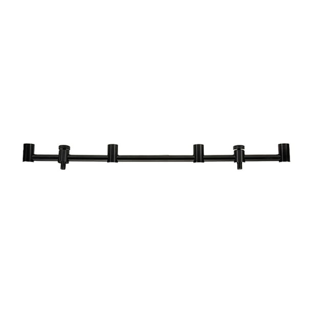 Barra de objetivo de pesca de aleación de aluminio con alarma de picada, soporte para cañas de pescar, herramienta para equipo de carpa 4 varillas 45cm
