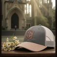 thumbnail image 6 of Christian Hats for Men - Jesus Cap - Faith-Based Cotton Baseball/Trucker Hat - Christian Gifts - Leather Patch Cross, 6 of 6