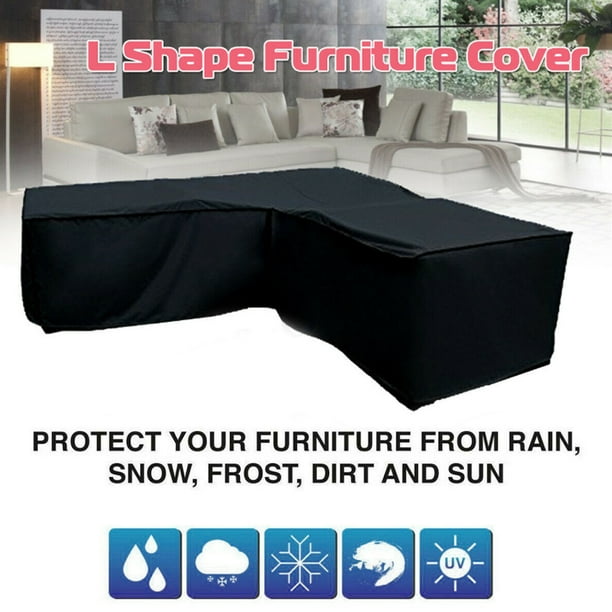 Tophomer Outdoor Patio Furniture Covers L Shape Waterproof Corner Sofa