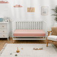 thumbnail image 3 of Comfy Cubs Muslin Crib Sheet, 100% Muslin Cotton Crib Sheets for Standard Crib Mattresses (Lace Pink), 3 of 7