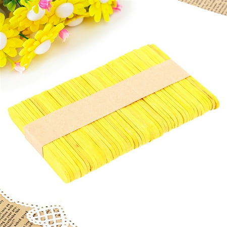 

XMMSWDLA DIY Early Education Material Wood Color Ice Cream Stick Ice Cream Stick