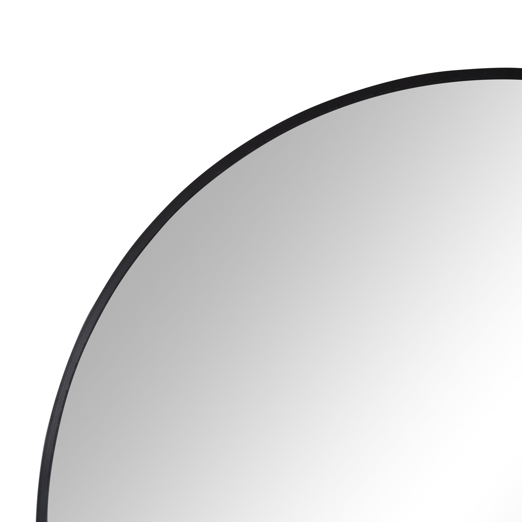Better Homes & Gardens Black Metal Arch Wall Mirror, 24" x 34"