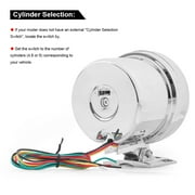 Dyno Racing 3.75 Racing Tachometer Gauge Tacho Meter 7 Color LED Shift Light 0-8000 RPM