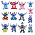 thumbnail image 2 of Muñeco de peluche de dibujos animados de Lilo & Stitch para niños, juguete de felpa de 20cm, estilo Kawaii, puntada de Ángel, 2 piezas1184, 2 of 2