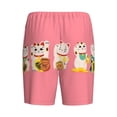 thumbnail image 4 of Rocae Cute Cat for Men's Soft Sleep Pajama Shorts, Waistband and Pockets, 4 of 9