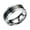 Silver B, variant on HOARBOEG New Smarter Temperature Monitoring Ring Stainless Steel Ring for Men/Women Valentine's Day Lovers Jewelry Gift Creative Design Unisex Finger Rings for Engagement snd Marriage