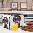 thumbnail image 6 of Fotbe Patriotic Boxing Bear Art for Two Slice Toaster Cover, Fingerprint Protector, Super Soft Appliance Cover And Dust Cover,Bread Dust Cover & Fingerprint Protection, 6 of 7