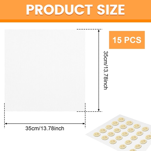 30Pcs Silicone Dehydrator Mats Robust Dehydrator Tray Liner Non Stick Mesh Silicone Dehydrator Mats Easy to Use Clean Silicone Dehydrator Mats Suitable for Fruits Dryer-white-