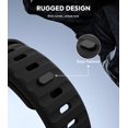 thumbnail image 3 of KOMI Rugged No Gap Bands Compatible with Samsung Galaxy Watch 6 5 4 Band 40mm 44mm/6 Classic 43mm 47mm/Watch 5 Pro 45mm/4 Classic 42mm 46mm, 20mm Silicone Replacement Sport Strap Men, 3 of 7