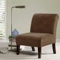 thumbnail image 2 of Velvet Accent Chair Cover, Set of 2 High Stretch Armless Chair Covers for Living Room Luxury Thick Velvet Chair Slipcovers Modern Furniture Protector with Elastic Bottom, Machine Washable(Camel), 2 of 7