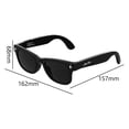 thumbnail image 3 of AI Smart Glasses with High-Power Flashlight, Bluetooth Audio Sunglasses with AI Voice Assistant, Wireless Charging Open-Ear Headphones for iOS/Android, Style B (Clear), 3 of 8