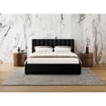 thumbnail image 6 of Omax Decor Jaxon Upholstered Platform Queen Bed in Black Boucle Fabric, 6 of 8