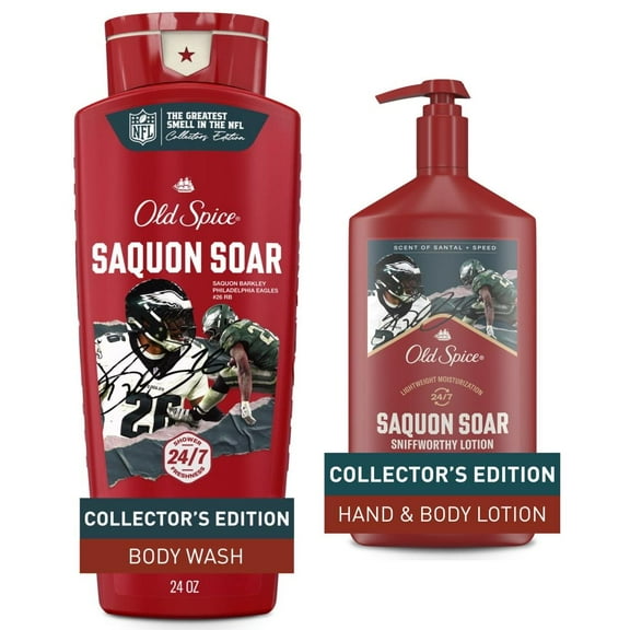 Old Spice NFL Saquon Soar - Body Wash & Body Lotion