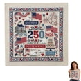 thumbnail image 3 of YWIYIUD 1PC 14.17inch Practical Independence Day Anniversary CrossStitch Kit Portable and Durable CrossStitch Decorations Suitable for Friends and Parents PatrioticGifts, 3 of 8