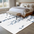 thumbnail image 5 of Blue Grey Area&nbsp;Rug 5x8ft Eucalyptus Leaves Pastoral Plants Farmhouse Non-Slip&nbsp;Washable Square&nbsp;Rugs Soft Felt Indoor Floor Mat for Bedroom Kitchen Living Room Bathroom, 5 of 9
