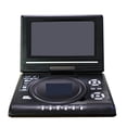 thumbnail image 1 of 7.8 Inch Portable HD TV Home Car DVD Player VCD CD MP3 DVD Player USB SD Cards RCA TV Portatil Cable Game 16:9 ,Swivel Screen, 1 of 5
