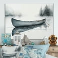 thumbnail image 2 of Designart Canoe On The Lake II Canvas Wall Art, 2 of 5