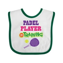 Inktastic Future Padel Player in Training Girls Baby Bib
