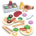 thumbnail image 1 of Comida de Madera Pillowhale PW2436 Set Barbacoa Montessori 24 Piezas, 1 of 4