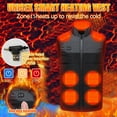 thumbnail image 2 of IROINNID Heated Vest for Women Men Outdoor Warm Heated Coat For Riding Skiing Fishing Rechargeable Heated Coat With Pocket , Battery Not Included,Gray, 2 of 4