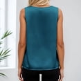 thumbnail image 4 of Kcolen White Tank Top Women Plus Size Double Lined Ribbed Knit Sleeveless Summer Tank Tops Relaxed Fit Woman Summer Tops Business Casual Outfits Dressy Blouses, 4 of 4