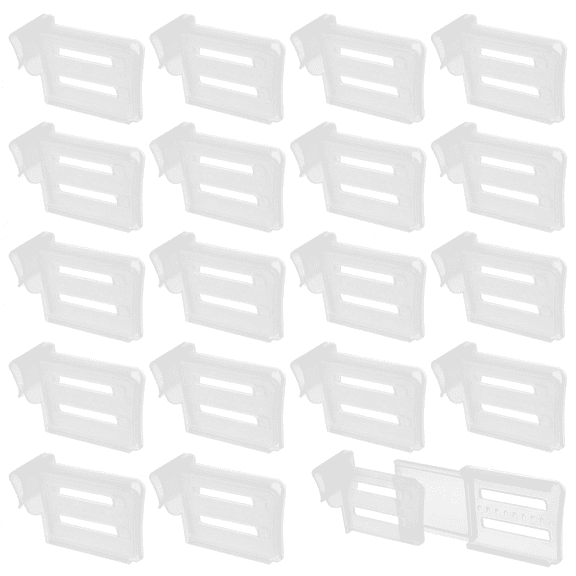 MoHern 20 Pcs Retractable Fridge Separator Clips, Expandable Adjustable Refrigerator Side Door Partition, Space-Saving Multifunctional Storage Divider for Kitchen Organization