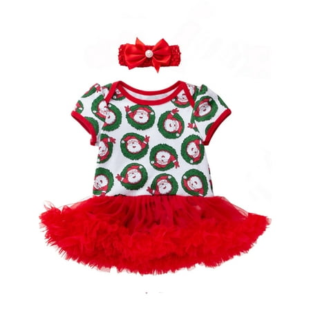 

Beiwei Baby Jumpsuit Sets Elk Print Romper + Headband Set Crew Neck Two Piece Suits Casual Outfits Home Buttons Loose Style-B 66cm