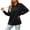 Black, variant on Cmfcve Athletic Work Woman Sweatshirt with Zipper Solid Color High Neck Split Hoodies Loose Fit Long Sleeve Pullover Outerwear Jackets