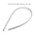 thumbnail image 4 of ELAYARD White Silicone Shower Door Bottom Seal Splash Guard for Bathroom Threshold, 4 of 7